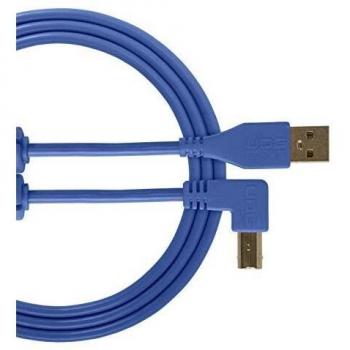 Câble UDG USB 2.0 A-B Bleu Coudé 1m