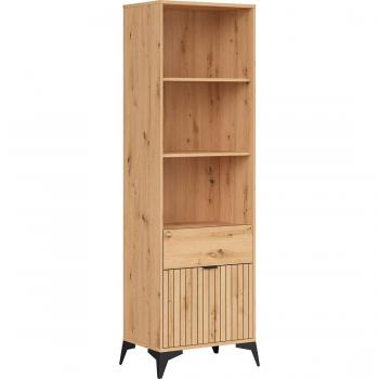 Librero Estratificado 1 puerta 1 cajón marrón