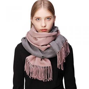 RIIQIICHY Bufanda Reversible Cachemira Invierno