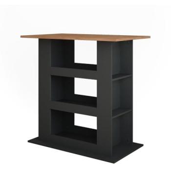 Table de bar Design, Chêne doré/anthracite, 110x65cm, Vicco