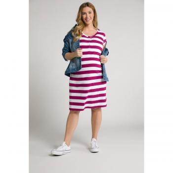 Damen Kleid Bellieva, große Größen, rosa, 54/56, Ulla Popken Baumwolle