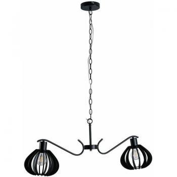 Keter 102 Rona Wire Frame Lampada da Soffitto 99 cm (E27) – Nero e Oro
