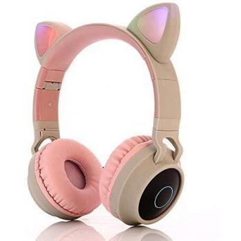 Cuffie con slot per schede SD e orecchie di gatto