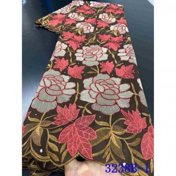 Elegant African Lace Fabric for Dressmaking YA3238B-7