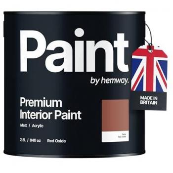Hemway Eco‑Friendly Red Oxide Matt Acrylic for Wood & Masonry – 2.5 L