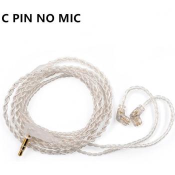 KZ Gold-Plated 0.75mm Earphone Cable with Mic for KZ ZAX ASX ZSX V90S ZSN PRO X