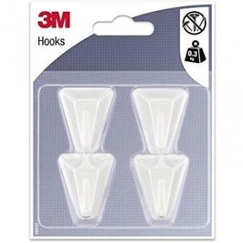 Gancio adesivo triangolare 3M, Set di 10 Pezzi