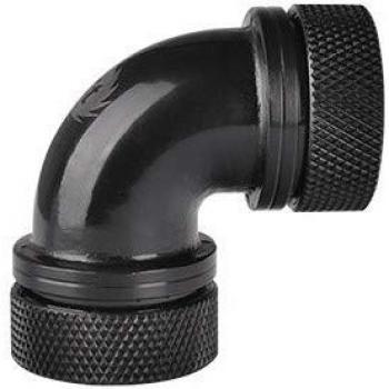 Chrome PETG 90-Degree Dual Compression 16mm Outer Diameter G1/4 Fitting – Pacific