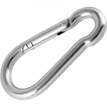 Hebilla mosquetón de acero inoxidable para actividades al aire libre
