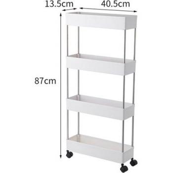 Movable Spice Rack with Wheels