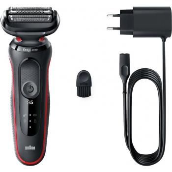 Braun Série 5 50-R1000s Rasoir à grille Noir, Rouge