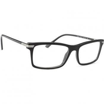 Montatura per occhiali da vista Prada PR 03YV col. 1AB1O1, forma carré, colore nero, dimensioni 56