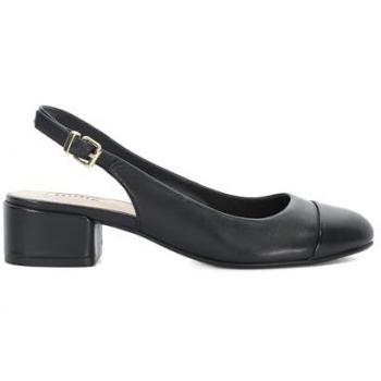 Casing Dune London Black Strappy Heels for Women, Leather Toe Cap, Size 7