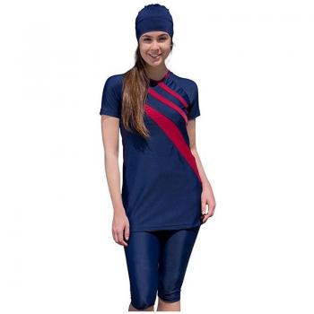 Muslim Women's Short Sleeve Swimwear with Hijab