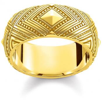 Thomas Sabo Frauerring „Afrika‑Mosaik“ – 925 Silber mit Goldbeschichtung