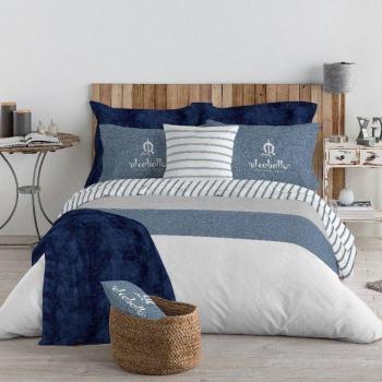 El Caballo Housse de couette 155x220 cm en coton bleu