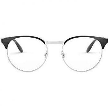 Ray-Ban 0RX6406 Montature, Nero (Silver On Top Black)