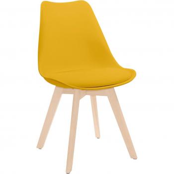 Sillas Daria THINIA HOME – Diseño Nórdico Pack 2, Color Amarillo