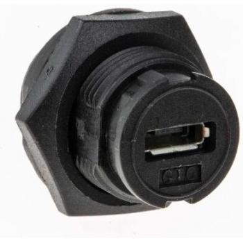 Connecteur USB-A/USB-B Mâle RS‑PRO Montage panneau droit
