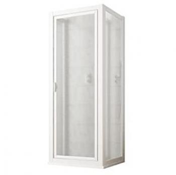 Paroi de douche pivot Forte – format 70×80×70 cm, h = 67 cm, acrylique, modèle Sigma Trio
