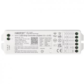 Controlador LEDBOX ZigBee 5 en 1 DC12-48V (mono, CCT, RGB, RGBW, RGB+CCT)