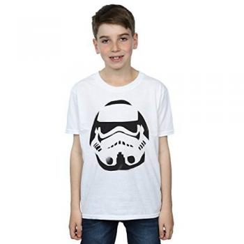 Star Wars Boys Stormtrooper Spray Helmet T-Shirt 12-13 Years White