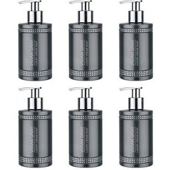 VIVIAN GRAY 3310 Crystals Seifenspender grau mit Creme Seife