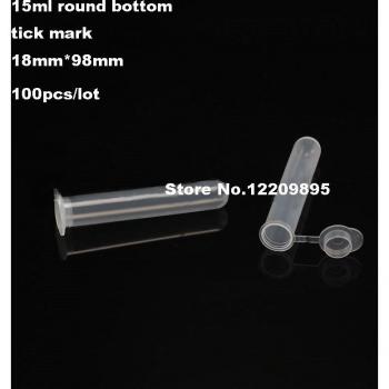 Clear 15ml Plastic Test Tubes