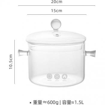 GlassMaster Gas‑Safe Saucepan