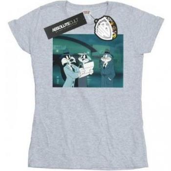 Looney Tunes Ladies Bugs Bunny Sylvester Letter Cotton T-Shirt