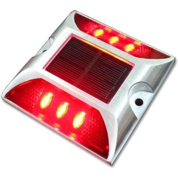 Poste de Aluminio con Luz Reflectante para Carreteras