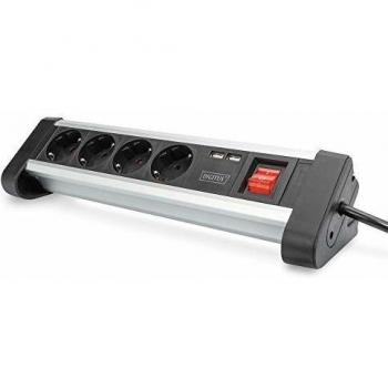 Bloc 4 prises de bureau Digitus avec 2 ports USB DA-70614