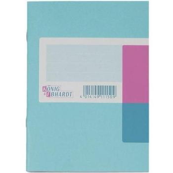 König & Ebhardt Geschäftsbuch mit Register A-Z, DIN A5, kariert, 96 Blatt, roter Einband