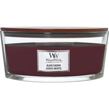 Woodwick Black Cherry Ellipse Jar Wax Candle