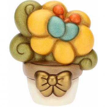 Vasetto con piantina gialla (linea Fiori e Fantasia) – media – 8,