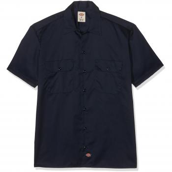Dickies Men's Workwear Shirt in Dark Navy, Size Triple Extra Large