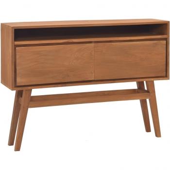 VidaXL Konsolentisch 110x30x79 cm aus Teak Massivholz