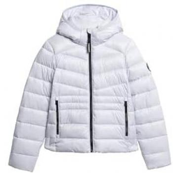 Giacca Piumino Imbottita con Cappuccio Superdry Fuji Quilt Donna Iced Purple