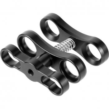 Aluminum Alloy 1 inch Ball Butterfly Clip Diving Light Holder for GoPro Osmo