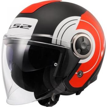 LS2 OF620 Classy Disko Casque jet Noir Rouge Blanc XL