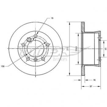 Disque de frein pour Mercedes-Benz Sprinter TOMEX TX 70-35