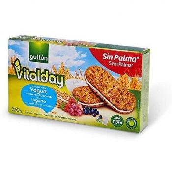 Gullon vitalday galletas sandwich con yogurt y frutos rojos 220 gr