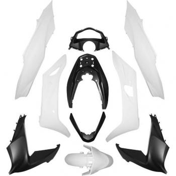 Lot de 10 carénages adaptables blanc brillant pour Honda 125 PCX 2014-2016
