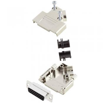 Amphenol 15-Pin D-SUB Solder Bucket Receptacle Set