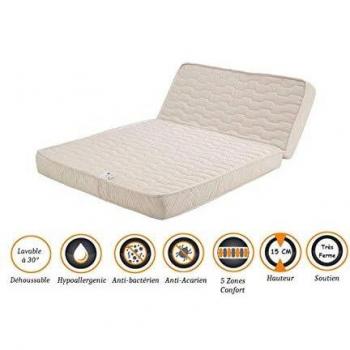 Matelas Tres ferme BZ 140x190 x 15 cm