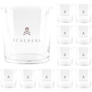 Set de 12 vasos de agua cristal transparente 35cl Scalpers Home