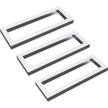 Mai & Mai Fixation Inox: Équerre 3 pièces, support étagère murale robuste WH1 45 cm