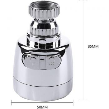 FlexFlow 360° Rotatable Water Saver Faucet with Diffuser