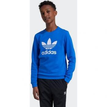 Adidas Trefoil‑Crew Kids‑Blau Sweatshirt IY7438 Regular Fit