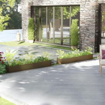 Vaso e Floreira Jardim Pinho Escuro 200×31×31 cm – Duplo